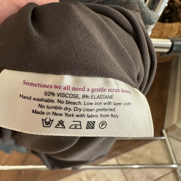 MM Lafleur Charcoal Gray Criss Cross Midi Dress Size 10 - Picture 6 of 8